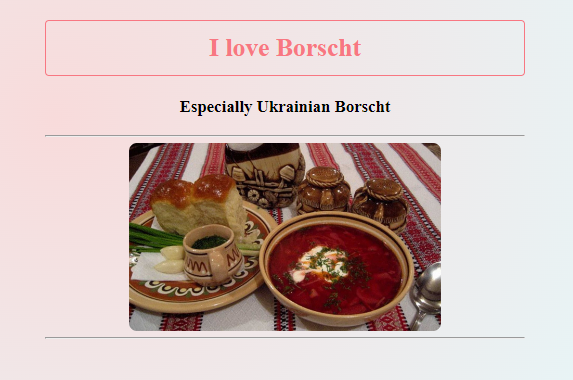 Image of the Borshch project